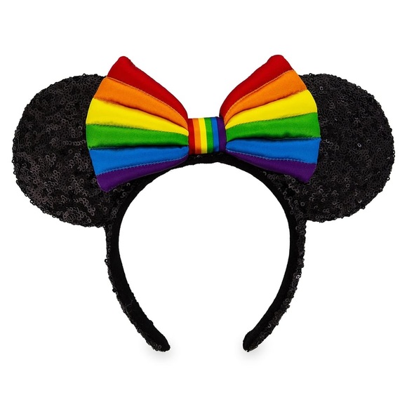 New Disney Parks rainbow pride Minnie Mouse Ears - Picture 3 of 3